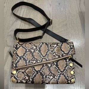 Hammitt Dillion Med Black/Snakeskin Convertible Bag